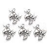 Tibetan Style Alloy Bee Pendants TIBE-Q037-029-RS-2