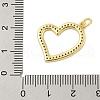 Rack Plating Brass Micro Pave Cubic Zirconia Pendants KK-Z074-50G-3