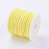 3x1.5mm Yellow Flat Faux Suede Cord X-LW-R003-38-3