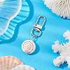 Natural Shiva Eye Shell Pendant Decorations HJEW-JM02131-2
