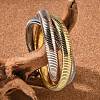 304 Stainless Steel Stretch Bracelets BJEW-A031-01A-M-1