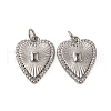 Brass Micro Pave Cubic Zirconia Pendants KK-P308-09P-1