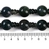 Natural Indian Agate 3-Hole Guru Beads Strands G-H064-E02-03-5