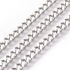 Tarnish Resistant 304 Stainless Steel Twisted Chains Curb Chain CHS-R001-1.0mm-1