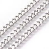 304 Stainless Steel Twisted Chains Curb Chain CHS-R001-1.0mm-1