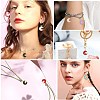 60Pcs 6 Colors Alloy Enamel Pendants ENAM-CJ0002-46-7