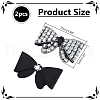 WADORN 2Pcs Acrylic Rhinestone & Polyester & Iron Shoe Decorations DIY-WR0004-11-2