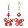 Glass Dangle Earrings EJEW-MZ00259-3