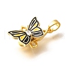 Brass Micro Pave Cubic Zirconia Pendents KK-R212-5G-2