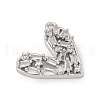 Brass Micro Pave Cubic Zirconia Pendants KK-G526-18P-2