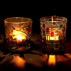 AHADERMAKER 2Pcs 2 Styles Glass Crystal Cup AJEW-GA0007-39-7