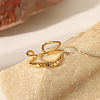 Stainless Steel Cuff Ringds for Women HA1688-2-1