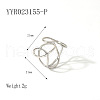Vintage Stainless Steel Open Cuff Rings Simple Luxury Fashion Accessory DJ6365-8-1