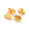 Brass Stud Earrings for Women KK-U006-02G-02-2