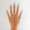 5Pcs Halloween Gothic Cone Iron Hollow Finger Protector WG5FE4C-15-1