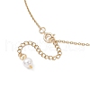 3Pcs 3 Styles Natural Quartz & Shell Pearl Round Beaded Necklaces NJEW-JN05302-7