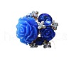 Resin Rose Finger Rings HP1514-2-2