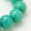 Natural Mashan Jade Round Beads Strands G-D263-4mm-XS15-1