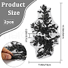 Flower Gauze & Sequin Embroidery Ornament Accessories DIY-WH0430-464A-2