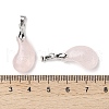 Natural Rose Quartz Pendants G-NH0025-14P-07-3