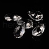 Faceted Teardrop Glass Pendants X-GLAA-O008-B01-1