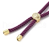 Cotton Cord Bracelet Making KK-F758-03Q-G-3