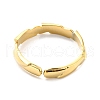 304 Stainless Steel Rhombus Open Cuff Ring for Women RJEW-C016-10G-3
