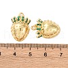 Brass Micro Pave Cubic Zirconia Pendants KK-F895-17B-G-3