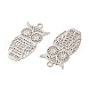 Long-Lasting Plated Brass Filigree Pendants KK-K336-29P-2