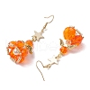 Angel Star Handmade Glass Seed Beads & Glass Dangle Earrings for Women EJEW-MZ00393-07-4