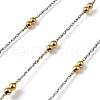 304 Stainless Steel Double Beads Cable Chains CHS-K022-01B-GP-1