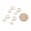 Mother's Day Jewellery Natural Pearl Dangle Hoop Earrings EJEW-JE04964-5