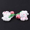 Opaque Resin Cabochons CRES-A051-02F-4