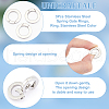 Unicraftale 3Pcs Stainless Steel Spring Gate Rings FIND-UN0016-54B-4