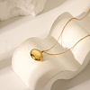 Fashion Oval Stainless Steel Pendant Necklaces for Women BL8928-2-1