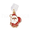 Christmas Theme Alloy Enamel Charm Mobile Straps HJEW-JM03451-4