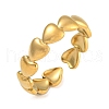 304 Stainless Steel Open Cuff Rings for Women RJEW-L125-07G-02-1