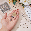 DICOSMETIC 200Pcs 304 Stainless Steel Beads STAS-DC0015-83-3