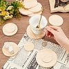 Olycraft 15Pcs 3 Style Unfinished Wood Cutouts WOOD-OC0002-51-3
