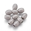 304 Stainless Steel Textured Beads STAS-E455-06P-6x7-2