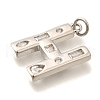 Brass Micro Pave Clear Cubic Zirconia Pendants KK-G521-01P-H-2