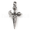 304 Stainless Steel Big Pendants STAS-A083-25AS-2