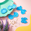 5Pcs 5 Style Sun & Moon & Cloud & Star Pendant Silicone Mold DIY-TA0003-72-6