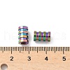 Ion Plating(IP) 304 Stainless Steel Tube Beads STAS-WH0055-03RC-3