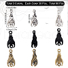 SUNNYCLUE 90Pcs 3 Colors Alloy Pendants FIND-SC0006-51-2