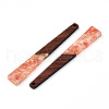 Transparent Resin & Walnut Wood Big Pendants RESI-N039-68E-2