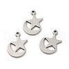 Non-Tarnish 201 Stainless Steel Pendants STAS-P312-18P-4