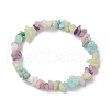 Natural Gemstone Chip Stretch Bracelets for Women BJEW-JB11019-01-1