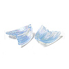 UV Plating Rainbow Iridescent Transparent Acrylic Pendants PACR-M002-09D-4