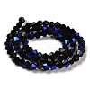 Opaque Solid Color Electroplate Glass Beads Strands EGLA-A039-P2mm-L17-2